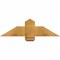 Ekena Millwork Eugene Rough Sawn Timber Gable Bracket, Western Red Cedar, 36"W x 10"H x 4"D x 6"F, 7/12 Pitch GBW036X10X0406EUG00RWR - alternate 1